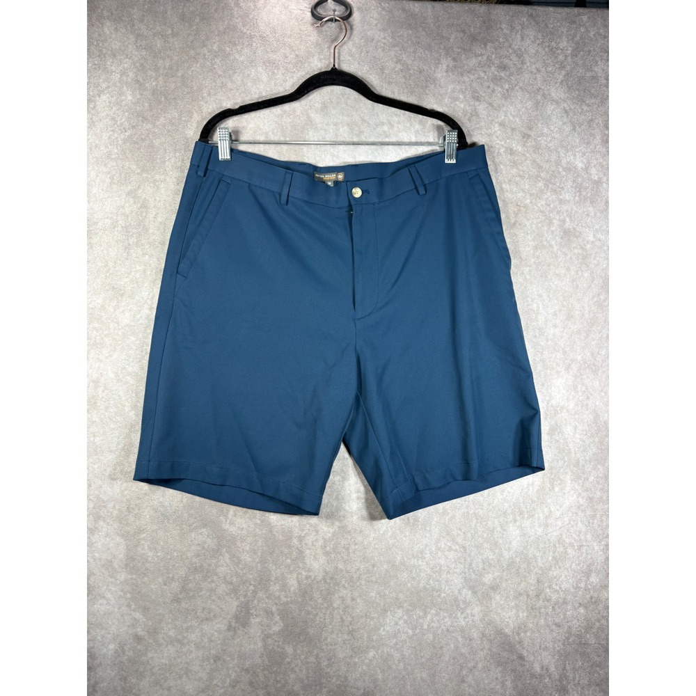 Peter Millar Shorts Mens Size 38 Blue Crown Sport Performance Golf Luxury Casual